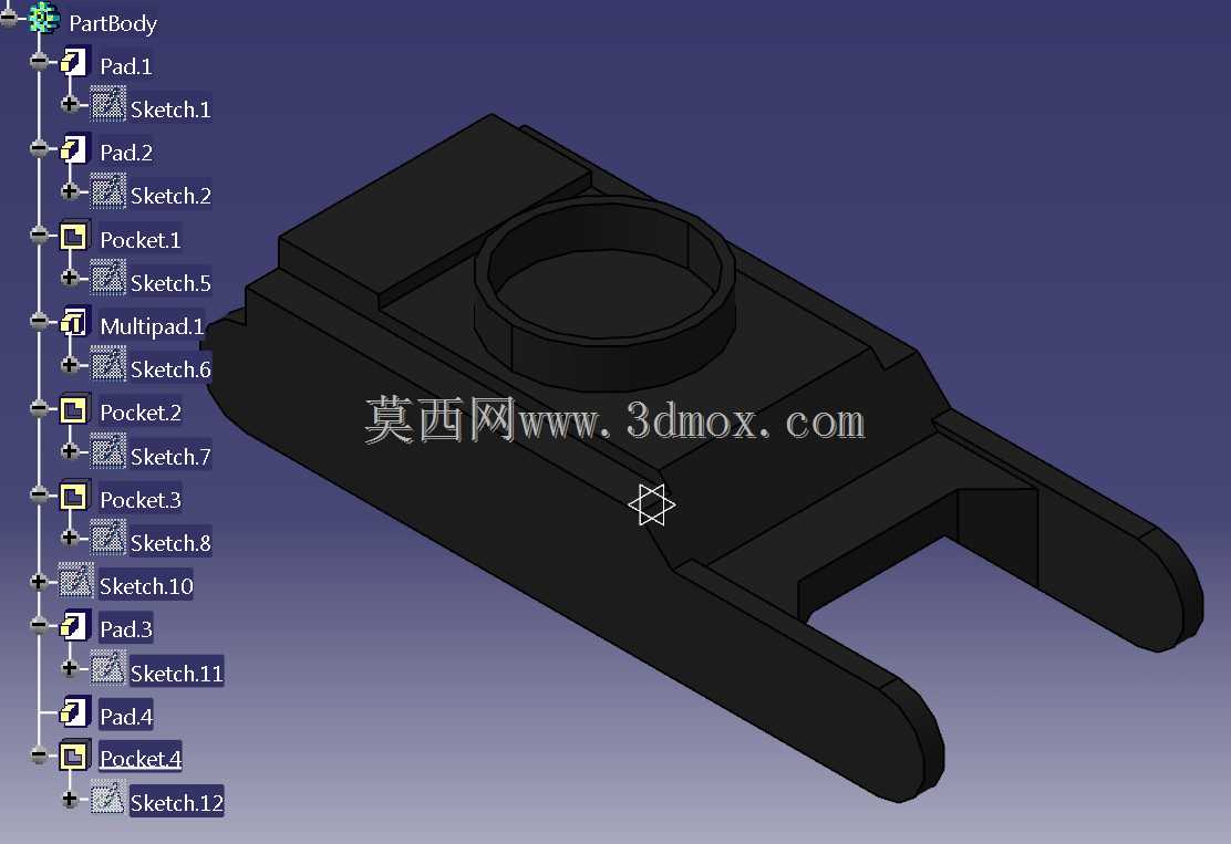 CATIA V5R20挖掘机模型玩具