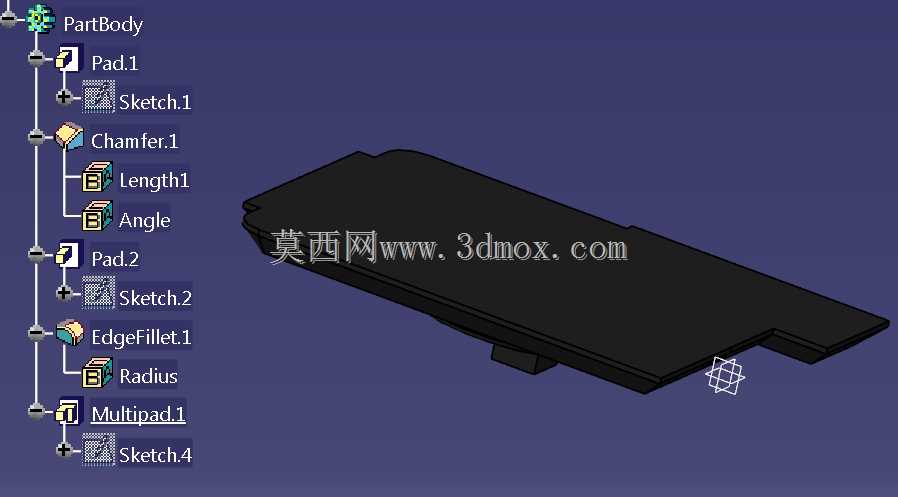 CATIA V5R20挖掘机模型玩具