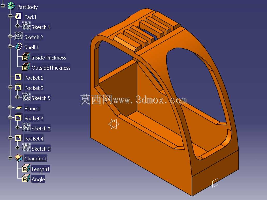 CATIA V5R20挖掘机模型玩具