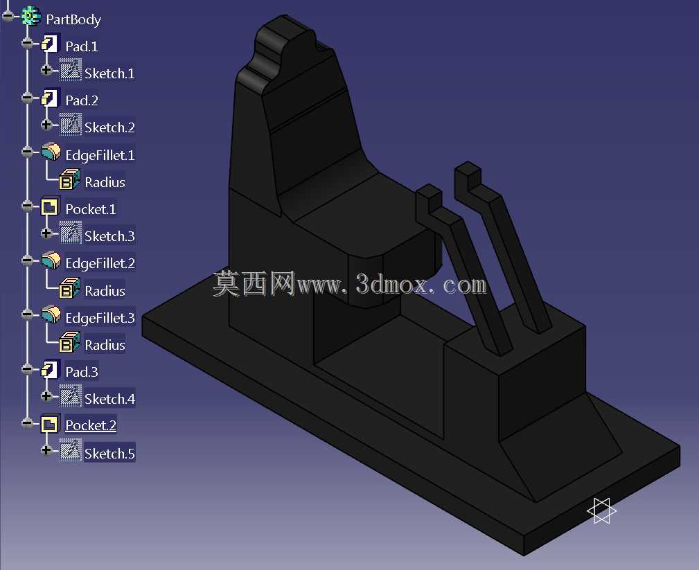 CATIA V5R20挖掘机模型玩具