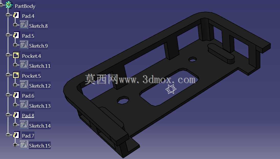 CATIA V5R20挖掘机模型玩具