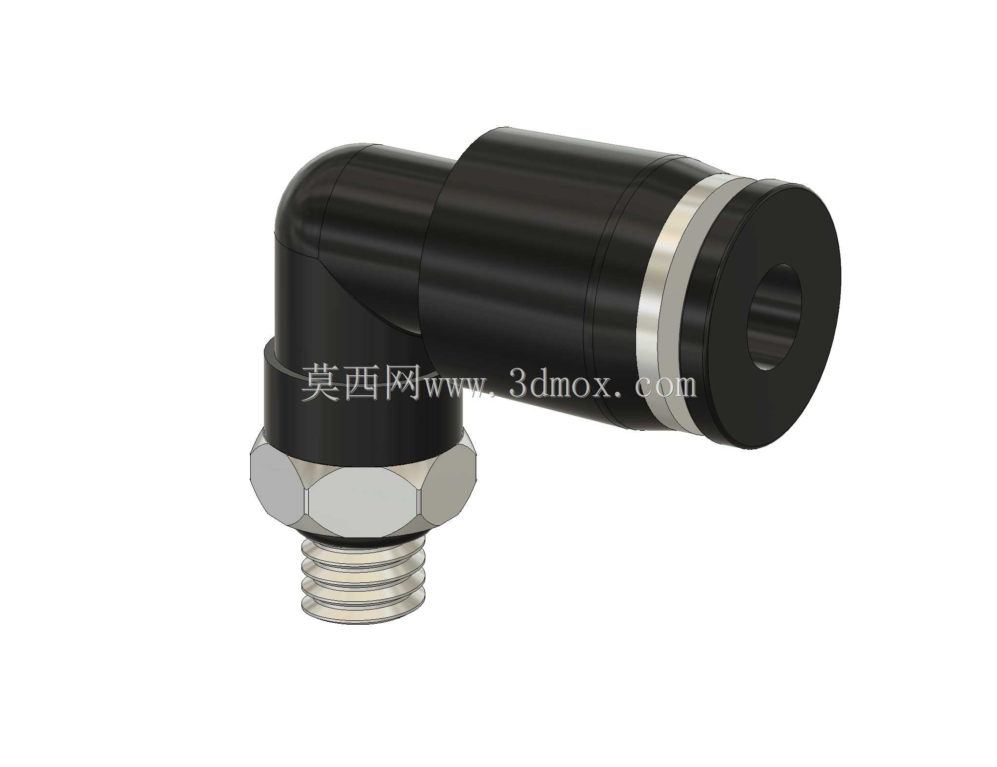 M5弯头4mm管气动PTC接头