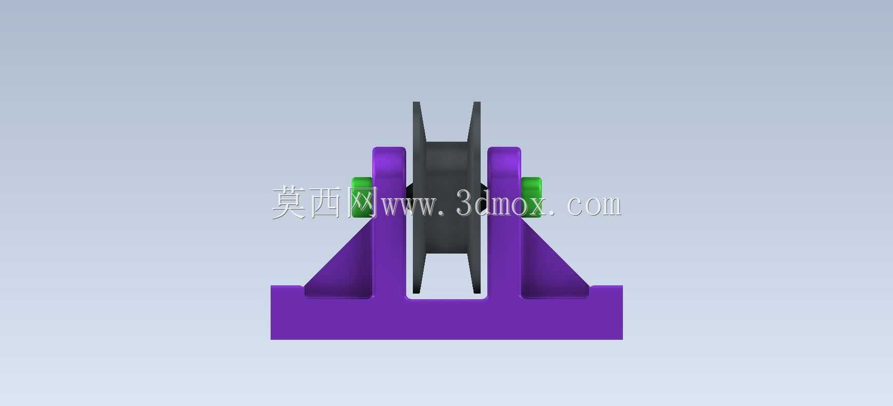 三维CAD基础练习/滑轮支架/Soporte de Polea/Autodesk Inventor Pro