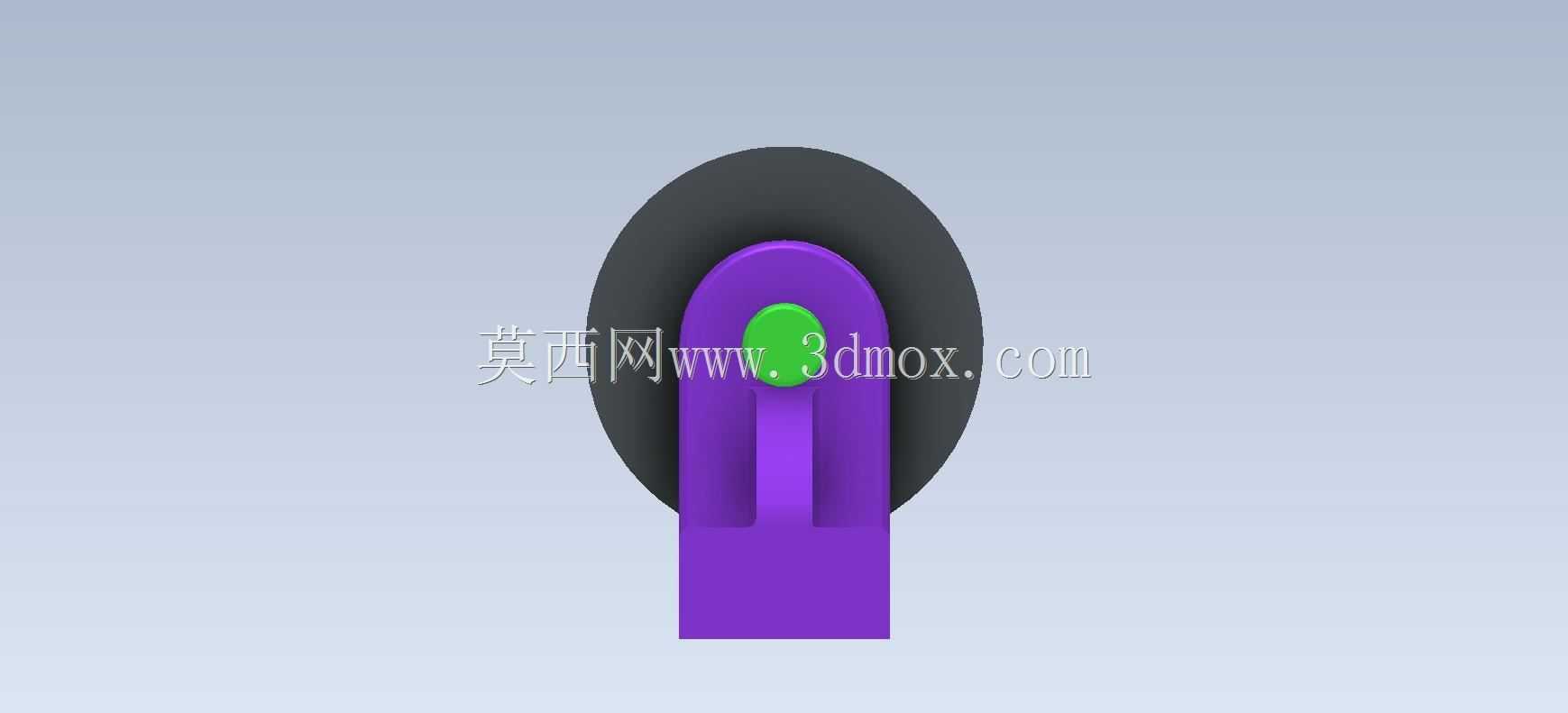 三维CAD基础练习/滑轮支架/Soporte de Polea/Autodesk Inventor Pro