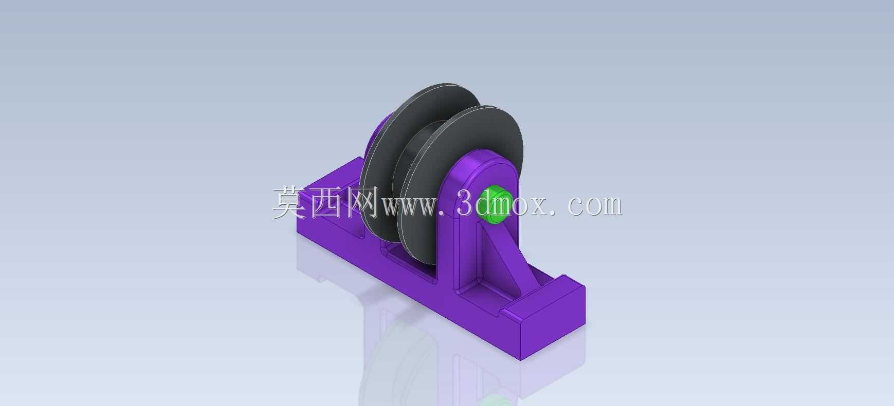 三维CAD基础练习/滑轮支架/Soporte de Polea/Autodesk Inventor Pro