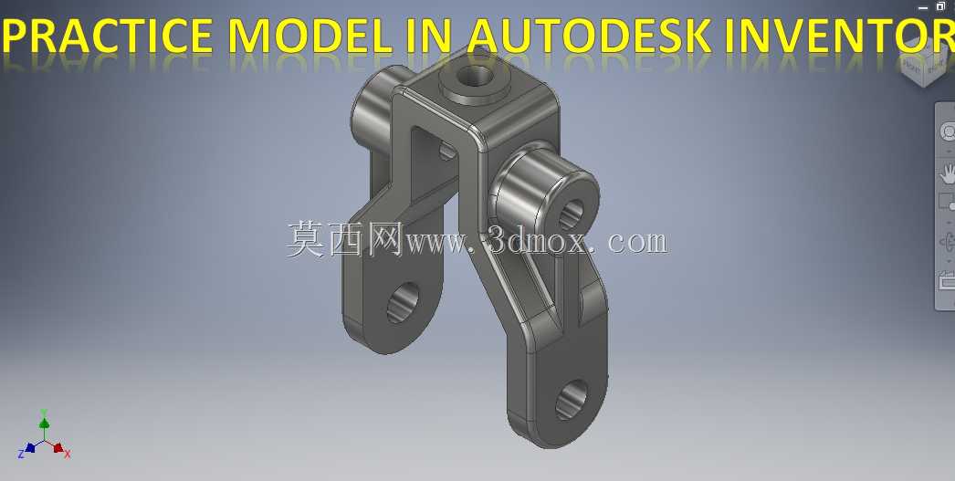 在Autodesk Inventor中练习绘制三维模型|| Inventor绘图练习|| Inventor Cad教程