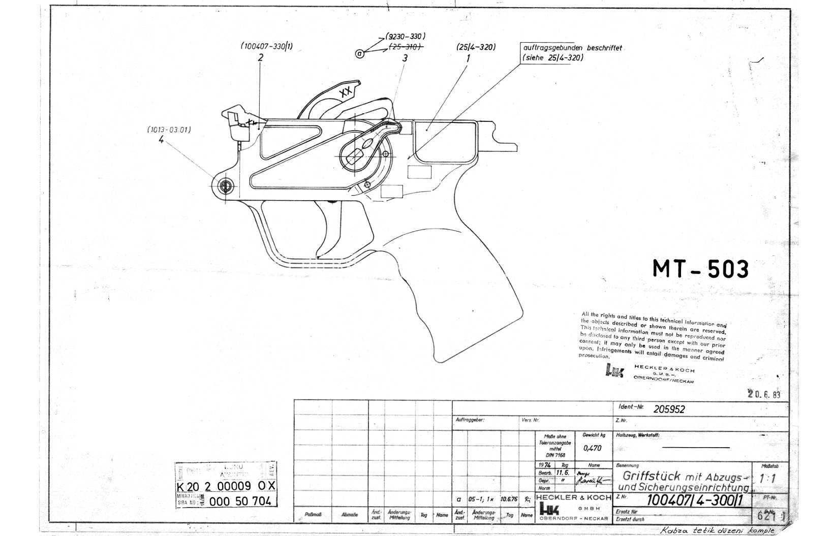 Heckler 和 Koch MP5 蓝图