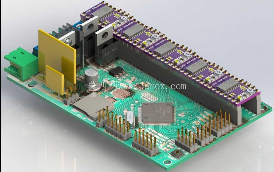 ���� FDM 3D ��ӡ���� AZSMZ Mini Ver2.1�����ư�� 12864 LCD ��Ļģ��