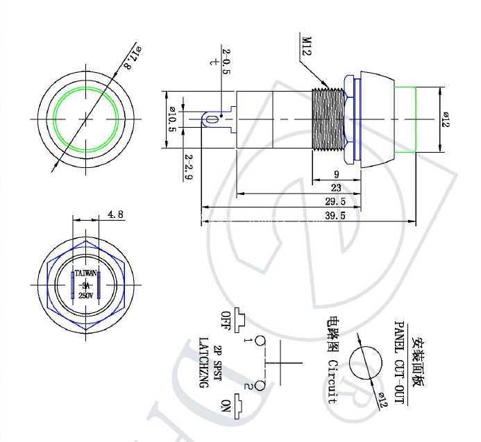 DC185-IC185-12mm��ť-��ɫ