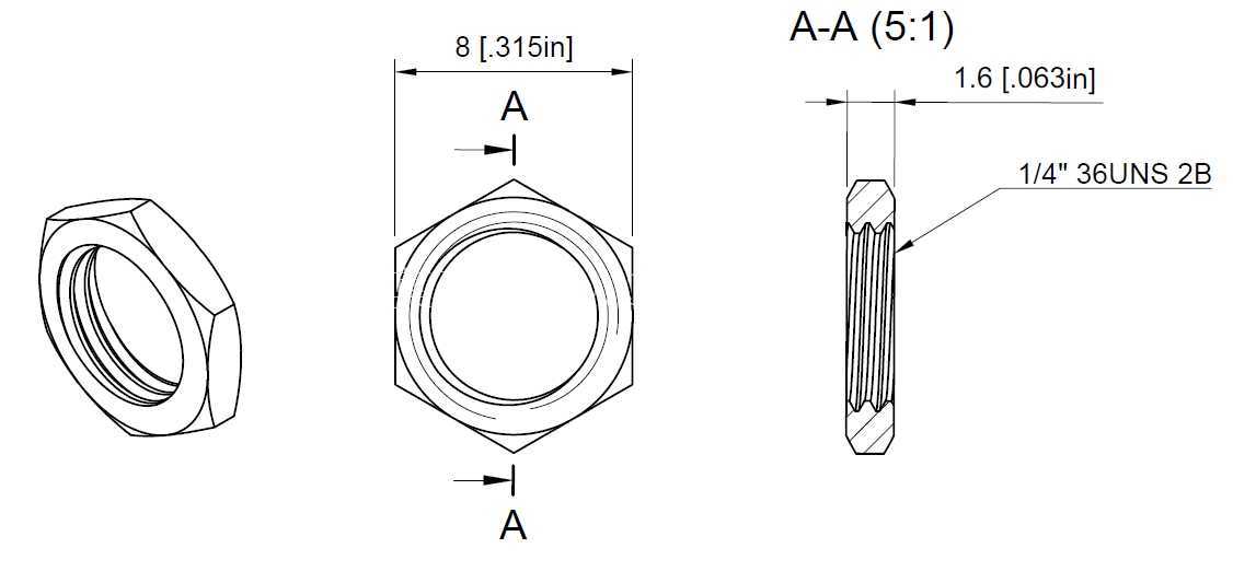 SMA ��ĸ 1/4\�� 36-UNS-2B