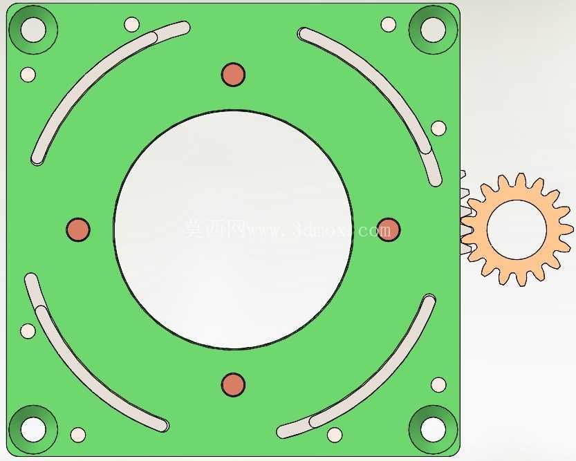 D20T3B4 TY2-电动或手动工业机械快门设计方案类型2