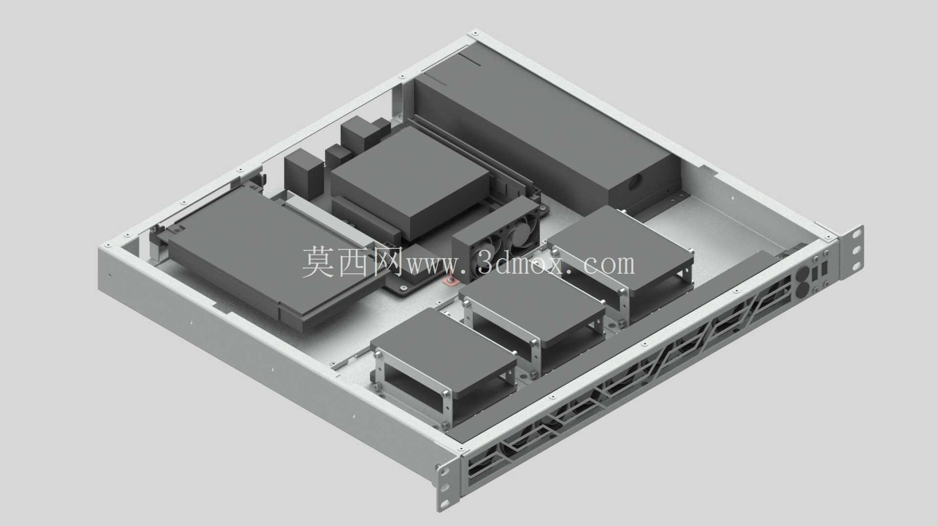 DIY 1U机架式机箱