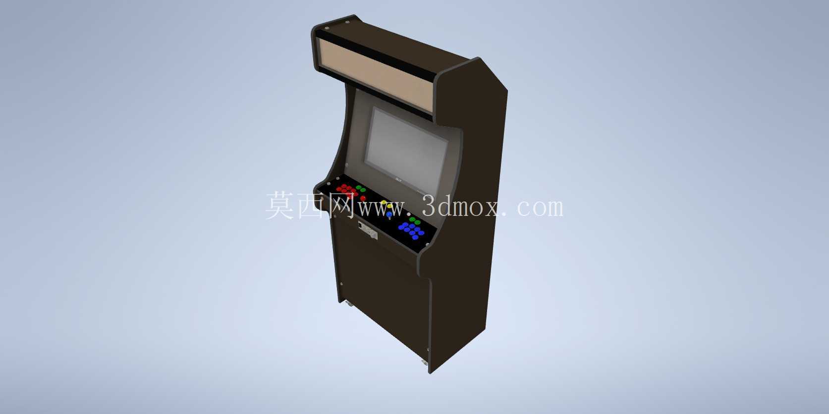 可供 2 名玩家使用的街机柜,包含所有施工图