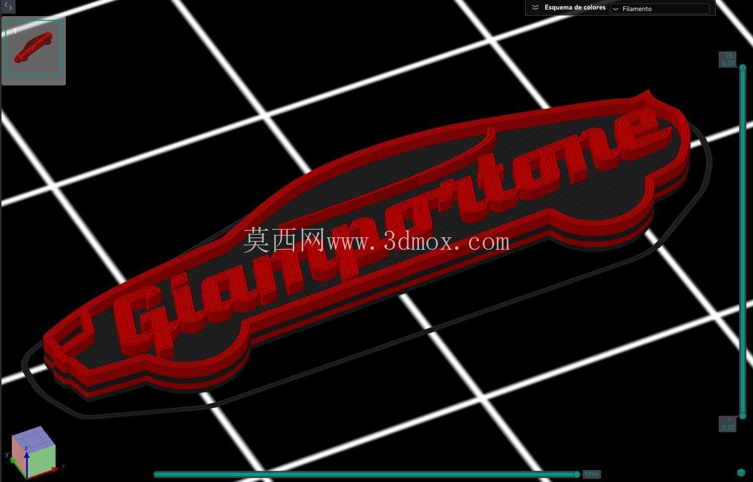 3D打印汽车钥匙扣,挤出机