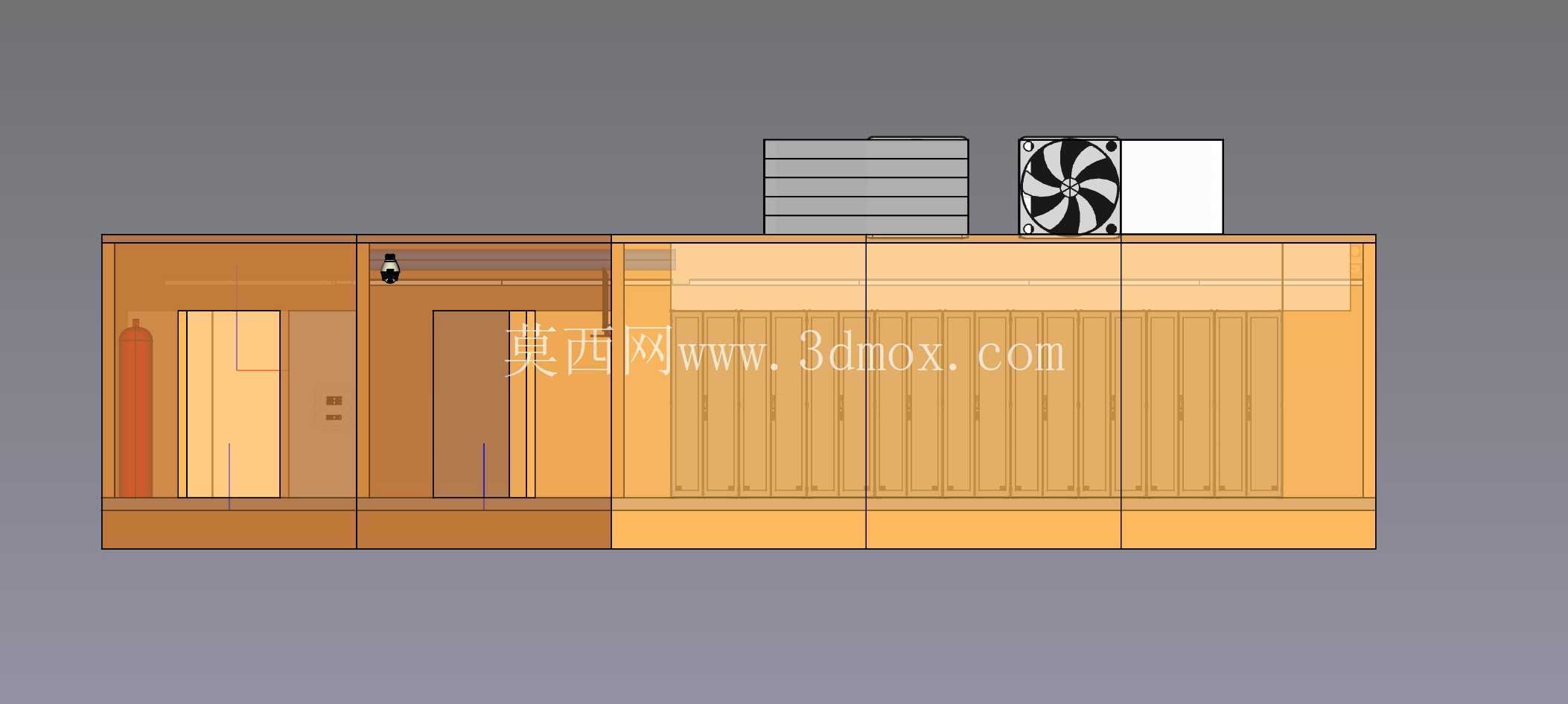 木制数据中心 18 个机架 100 kW