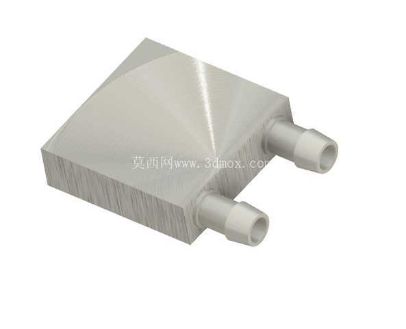 水冷块 40x40mm 铝制用于液态水冷却器散热器系统银色用于 CPU 图形散热器散热器