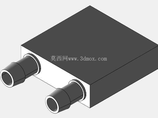 水冷块 40x40mm 铝制用于液态水冷却器散热器系统银色用于 CPU 图形散热器散热器