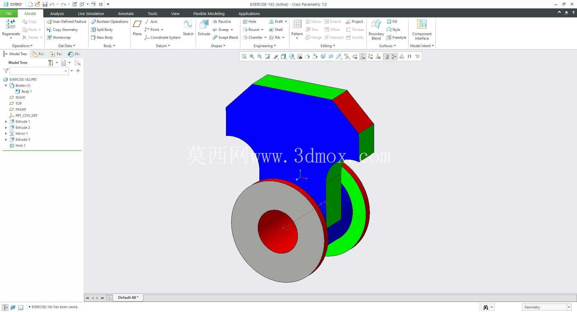 �� Creo PTC ��ʵ�� 200 �� Modele 3D
