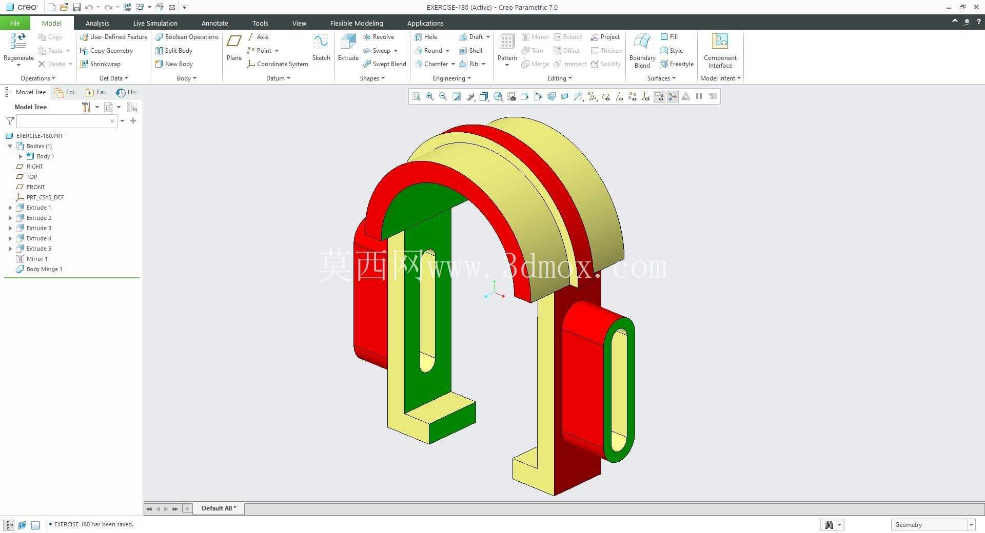 �� Creo PTC ��ʵ�� 200 �� Modele 3D