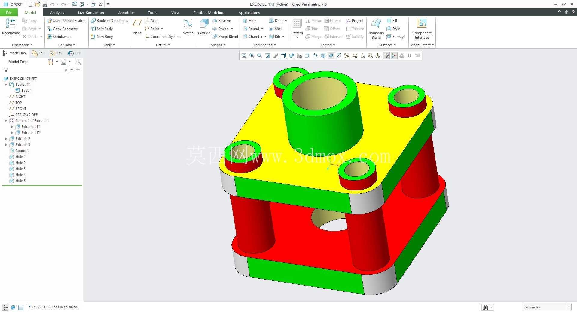 �� Creo PTC ��ʵ�� 200 �� Modele 3D