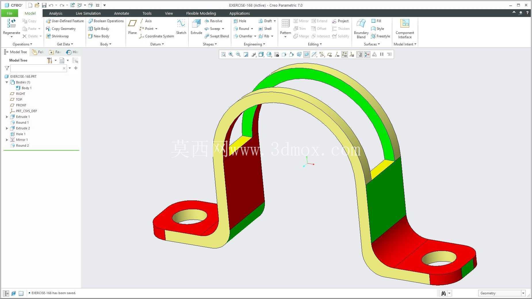 �� Creo PTC ��ʵ�� 200 �� Modele 3D