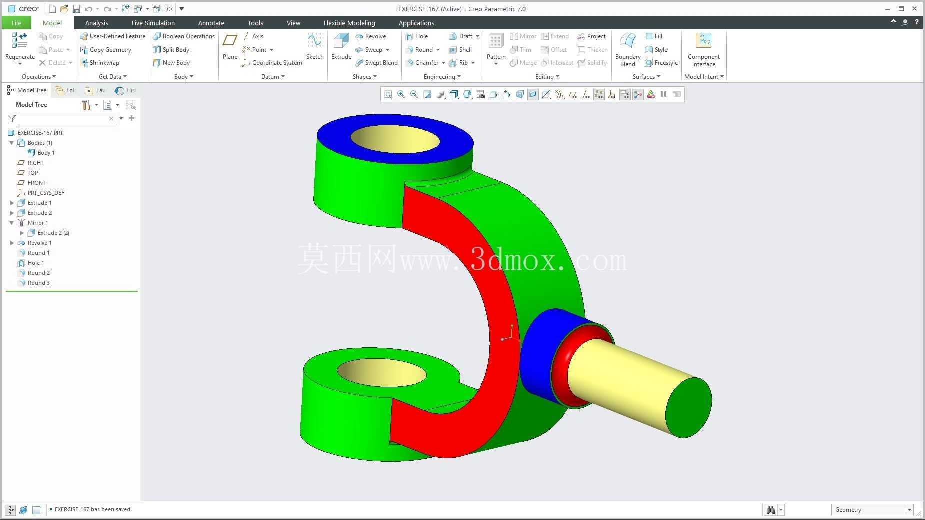 �� Creo PTC ��ʵ�� 200 �� Modele 3D