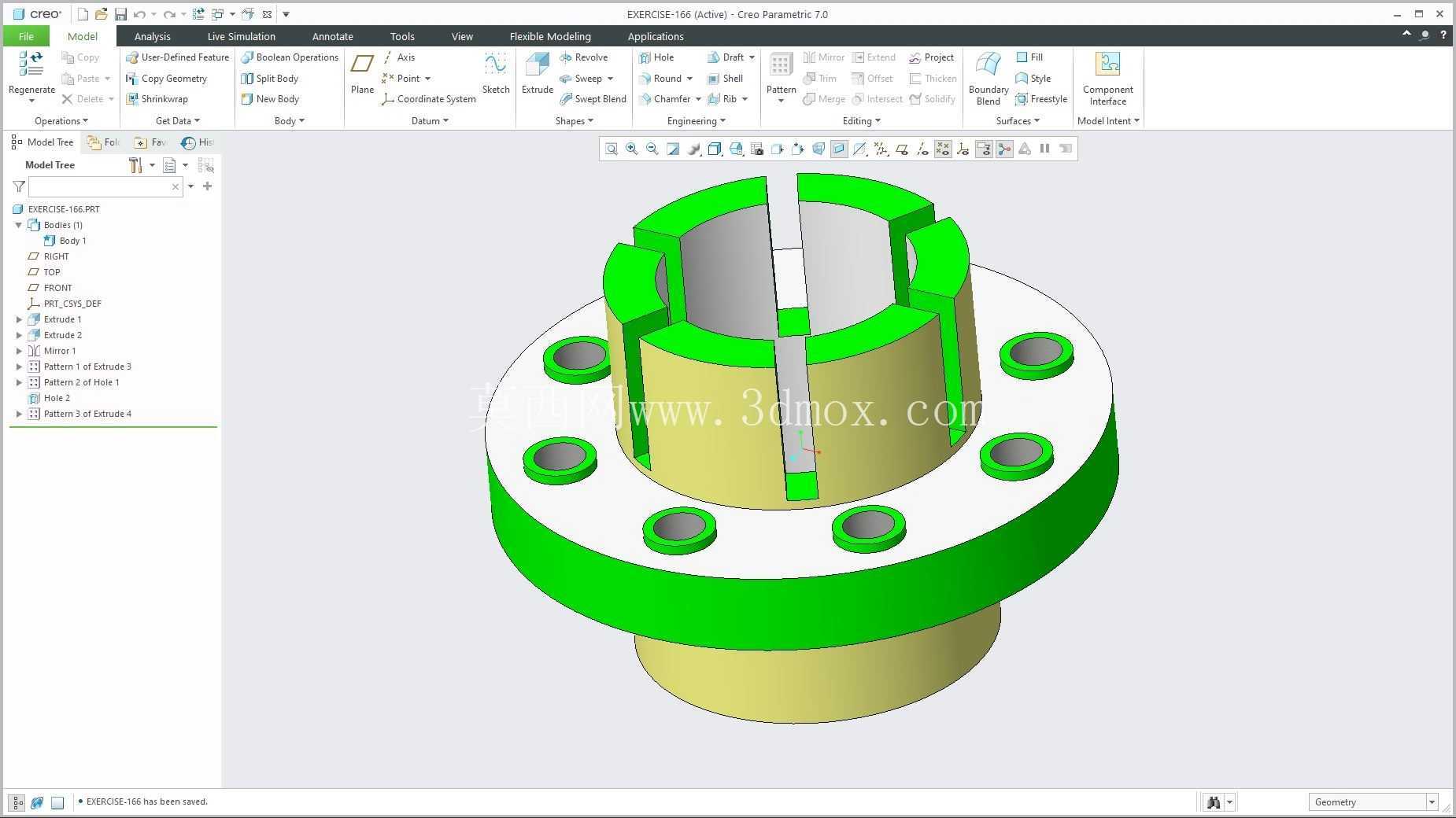 �� Creo PTC ��ʵ�� 200 �� Modele 3D