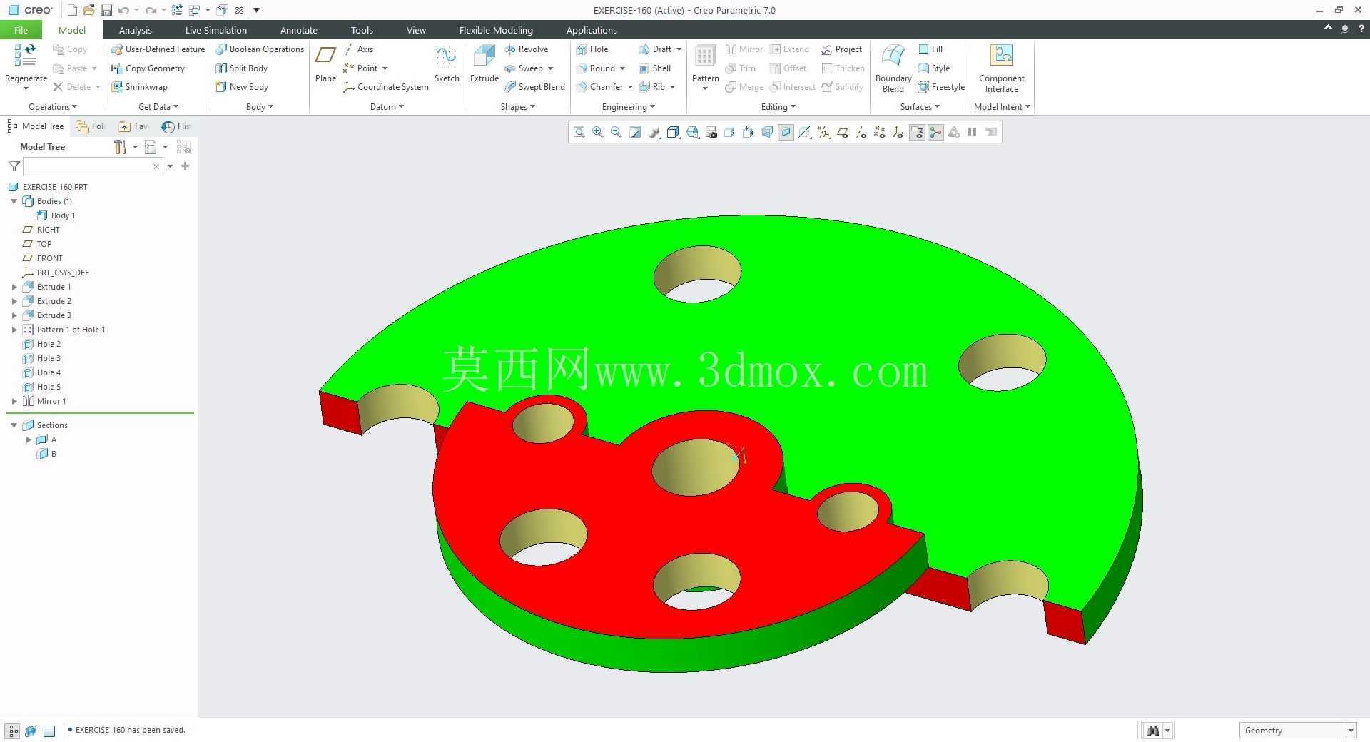 �� Creo PTC ��ʵ�� 200 �� Modele 3D