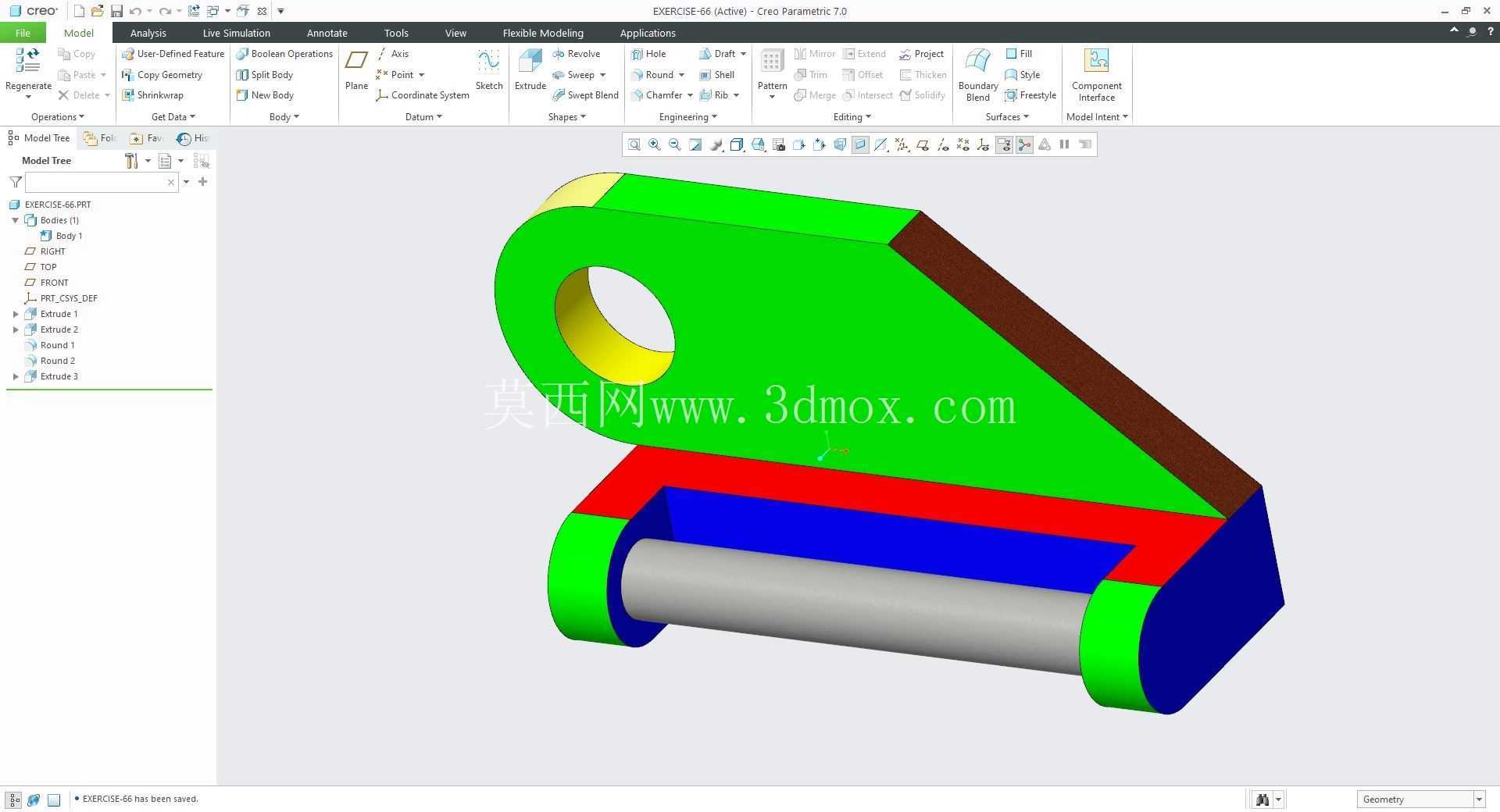 �� Creo PTC ��ʵ�� 200 �� Modele 3D