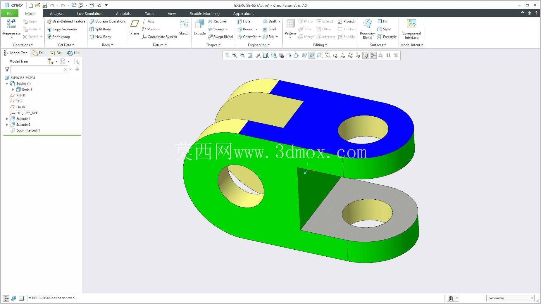 �� Creo PTC ��ʵ�� 200 �� Modele 3D