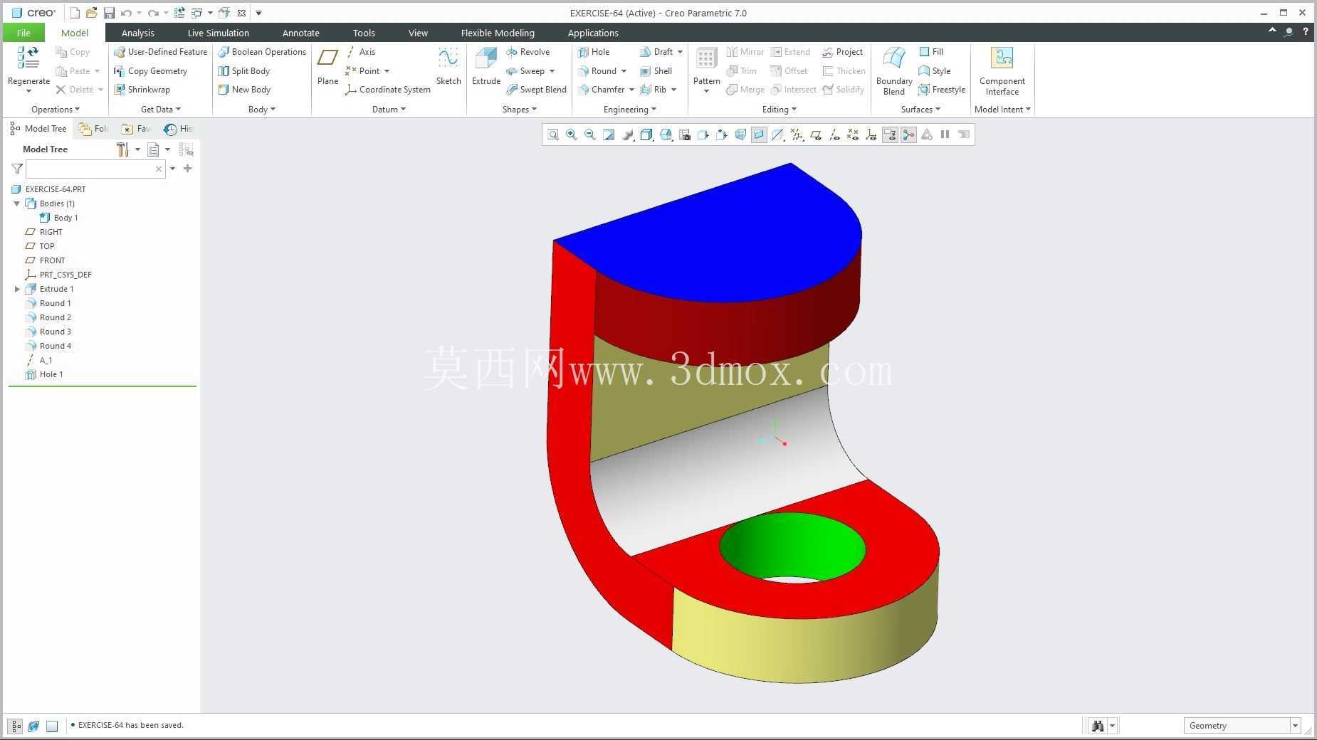 �� Creo PTC ��ʵ�� 200 �� Modele 3D