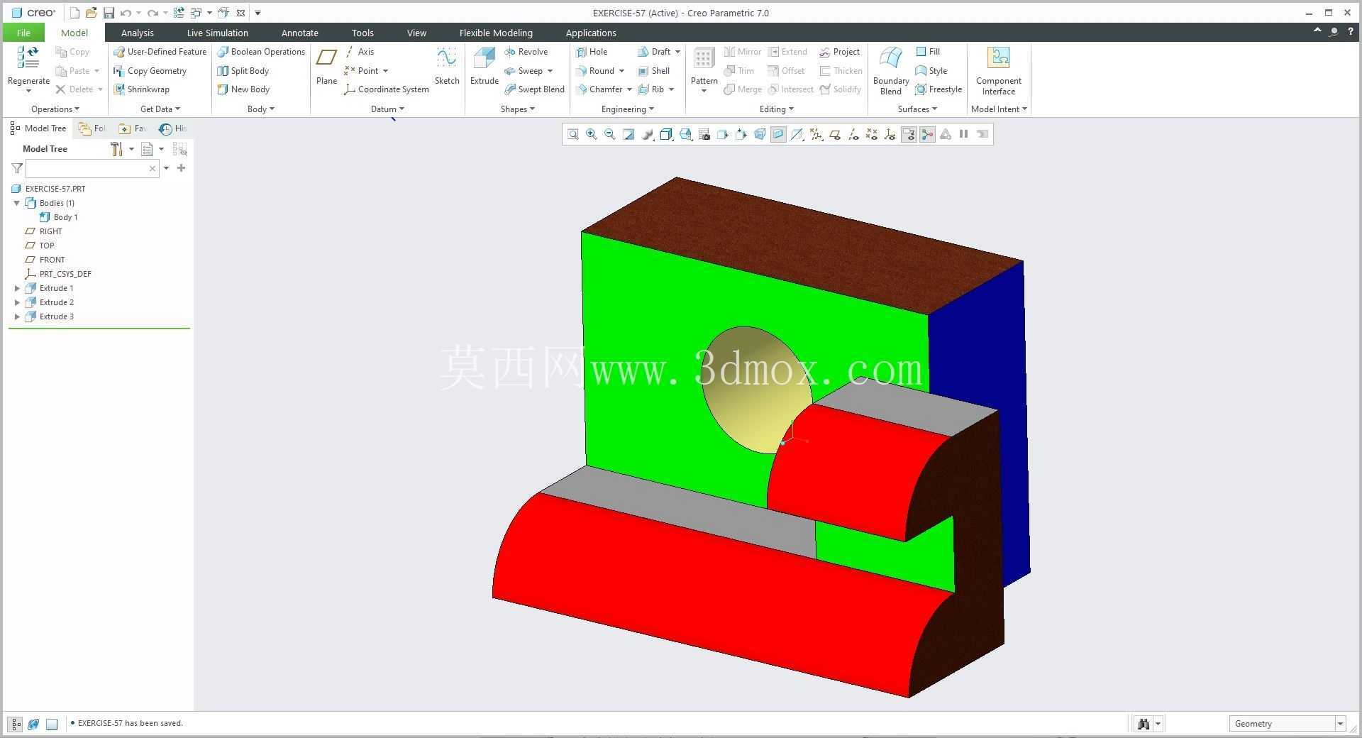�� Creo PTC ��ʵ�� 200 �� Modele 3D