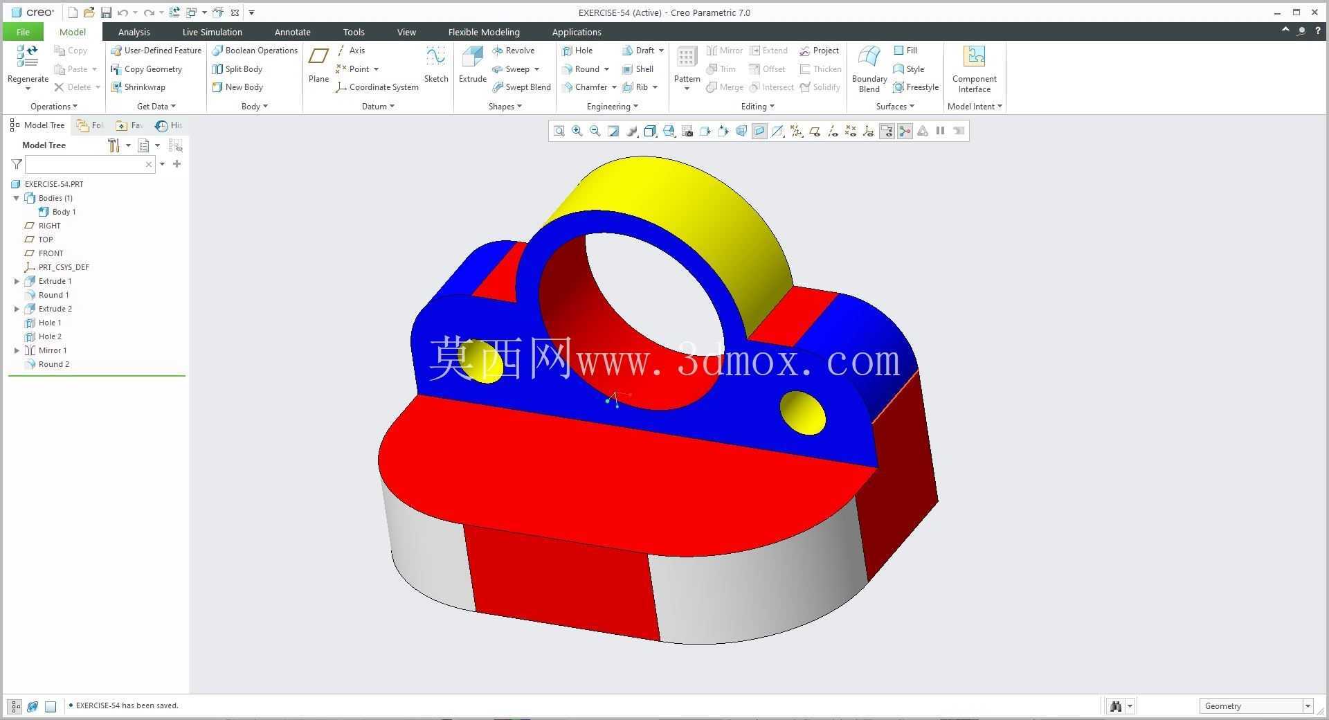 �� Creo PTC ��ʵ�� 200 �� Modele 3D