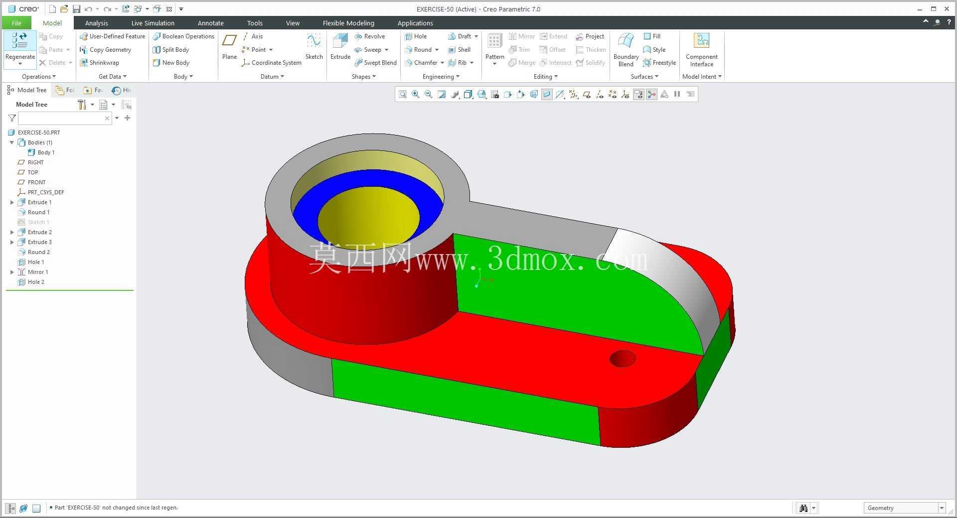 �� Creo PTC ��ʵ�� 200 �� Modele 3D