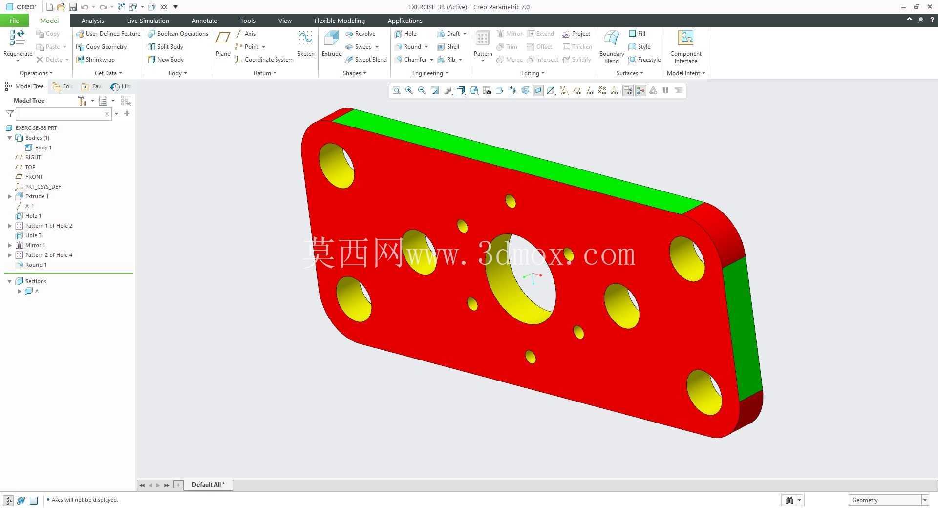 �� Creo PTC ��ʵ�� 200 �� Modele 3D