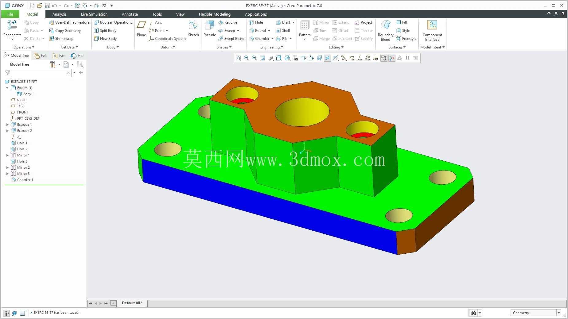 �� Creo PTC ��ʵ�� 200 �� Modele 3D