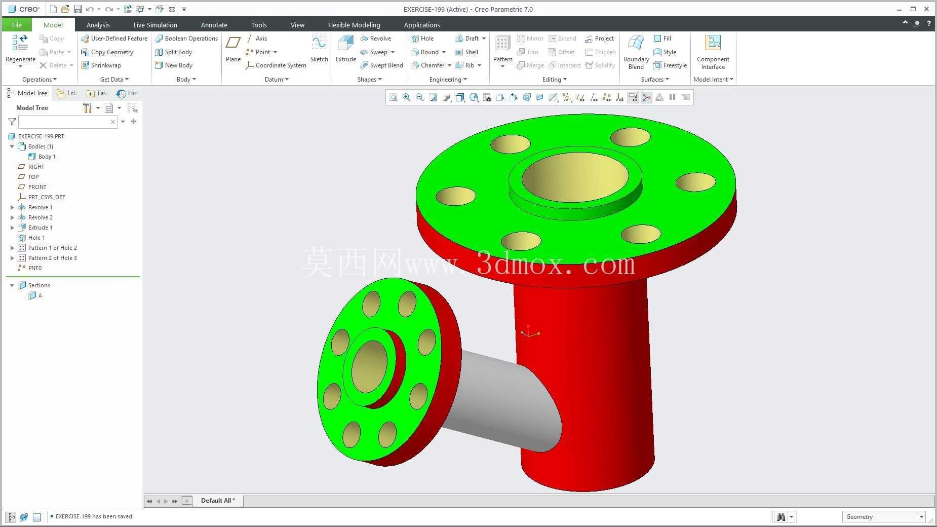 �� Creo PTC ��ʵ�� 200 �� Modele 3D
