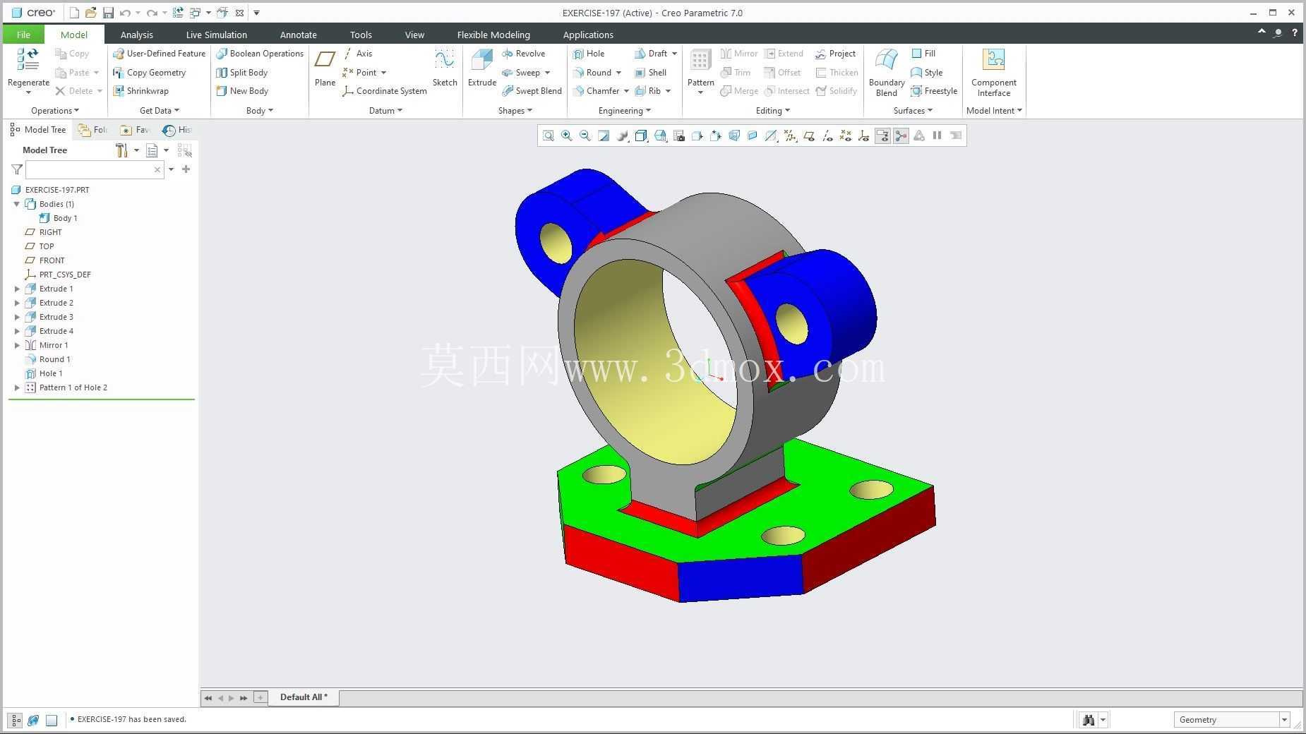�� Creo PTC ��ʵ�� 200 �� Modele 3D