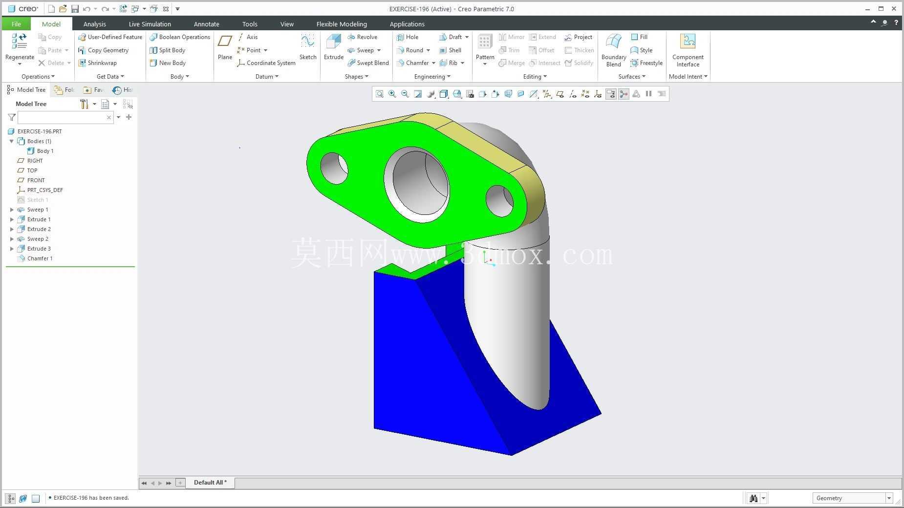 �� Creo PTC ��ʵ�� 200 �� Modele 3D