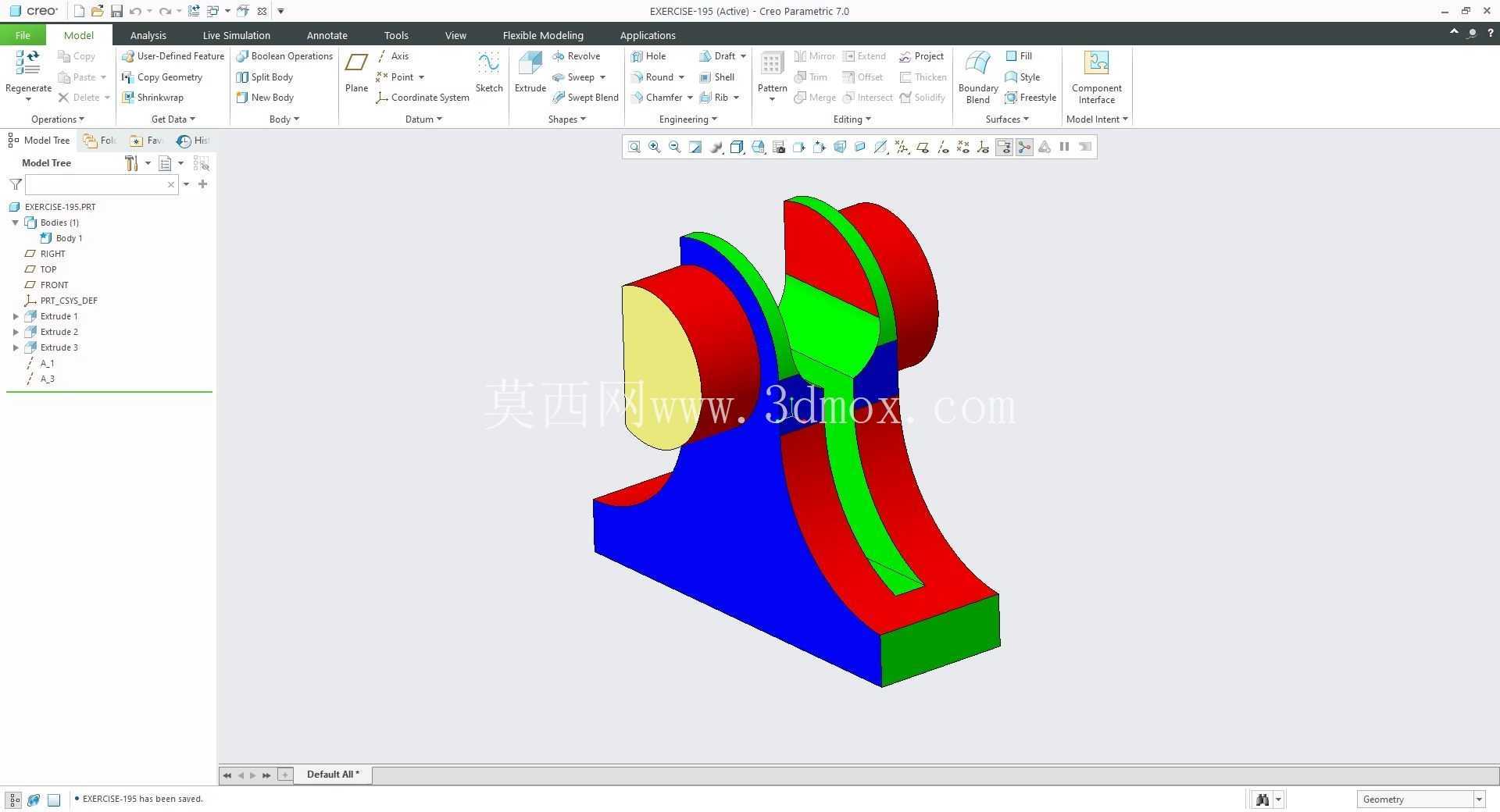�� Creo PTC ��ʵ�� 200 �� Modele 3D