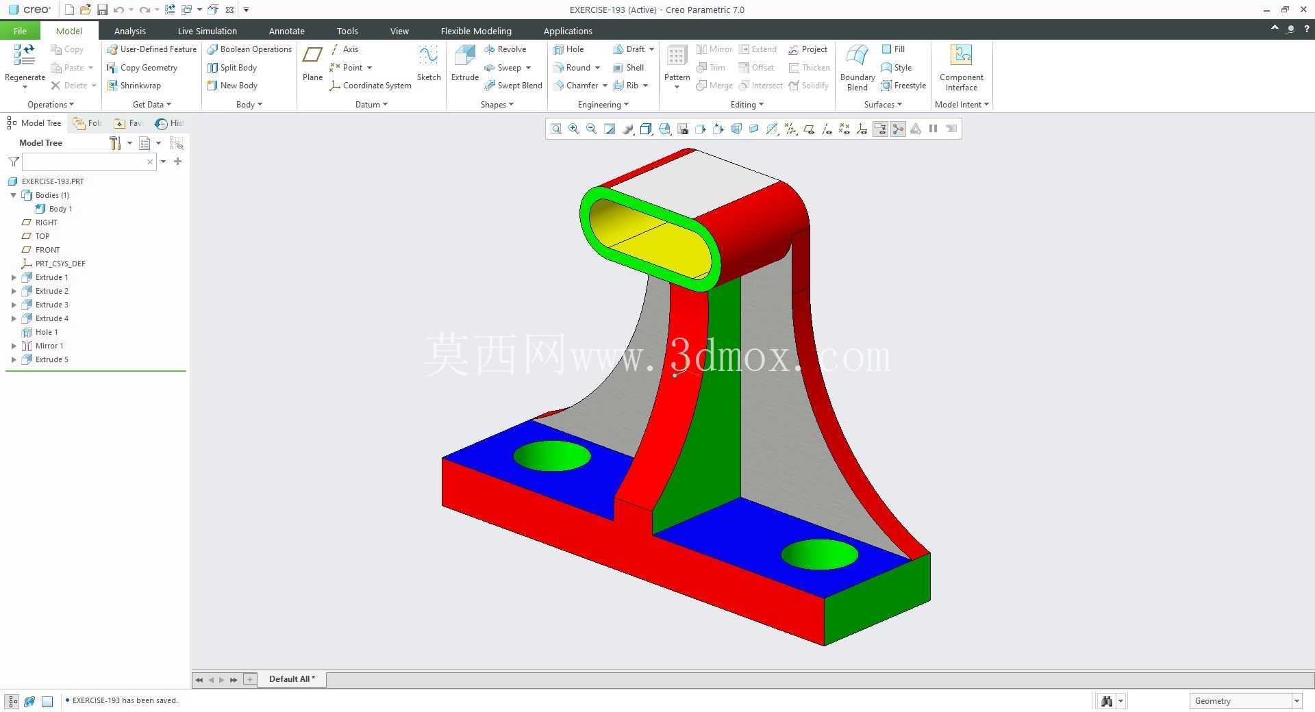 �� Creo PTC ��ʵ�� 200 �� Modele 3D