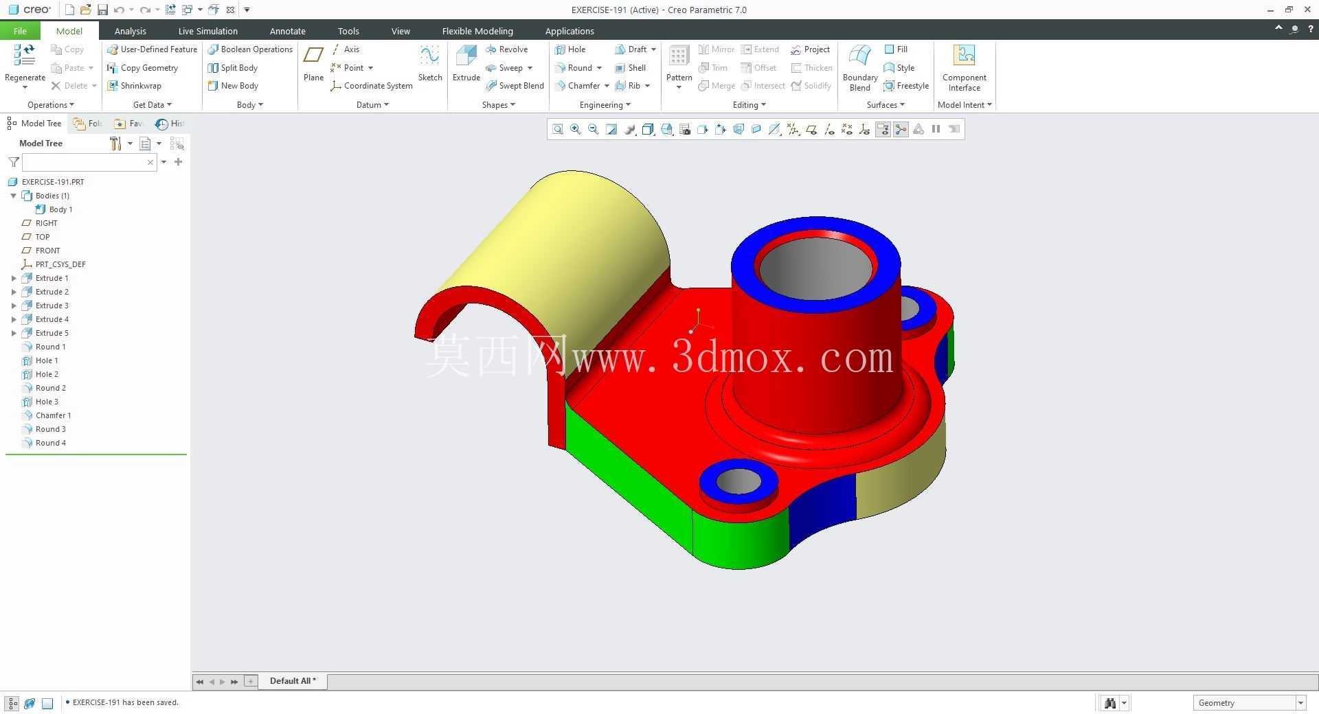 �� Creo PTC ��ʵ�� 200 �� Modele 3D