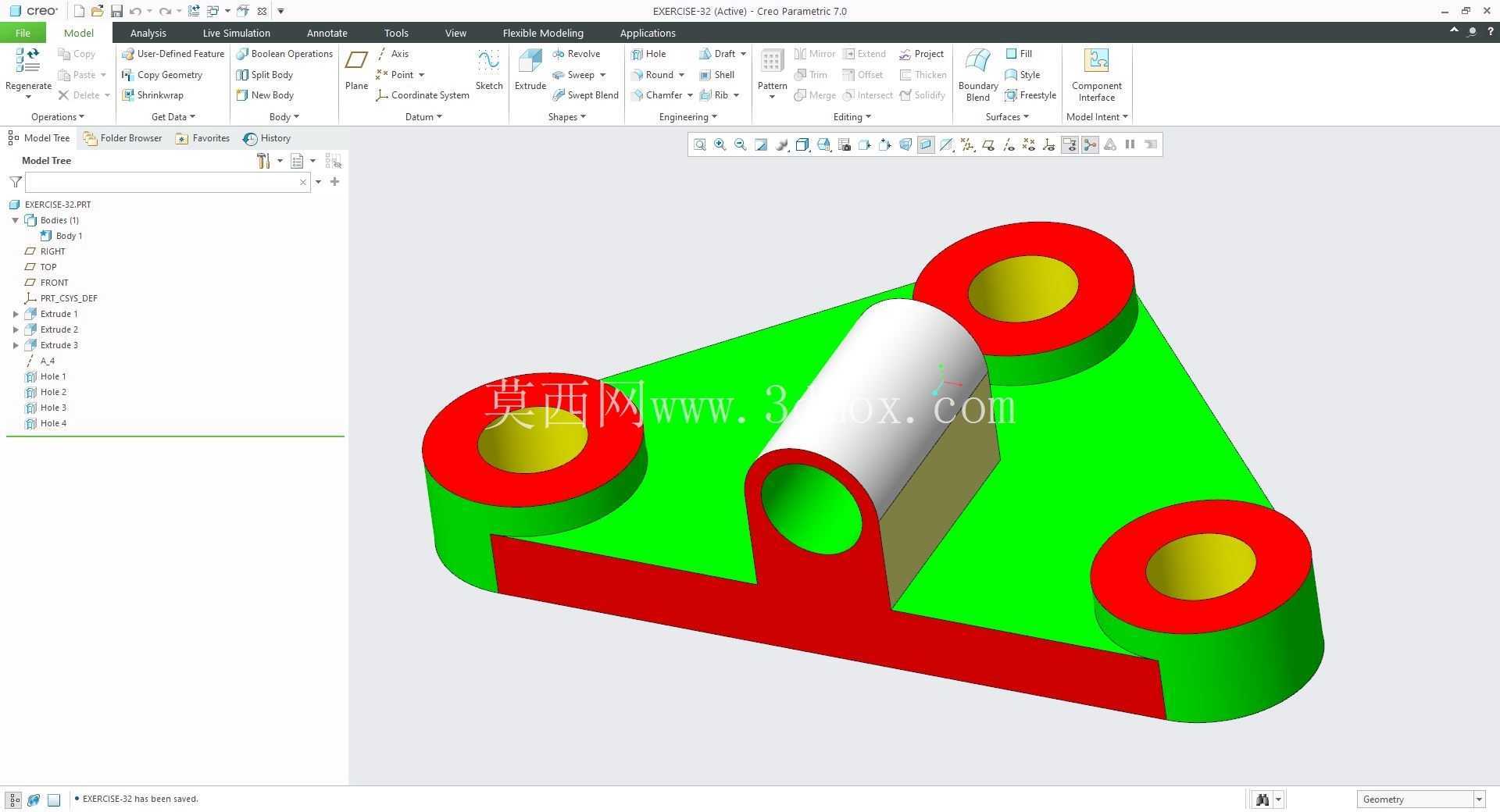 �� Creo PTC ��ʵ�� 200 �� Modele 3D