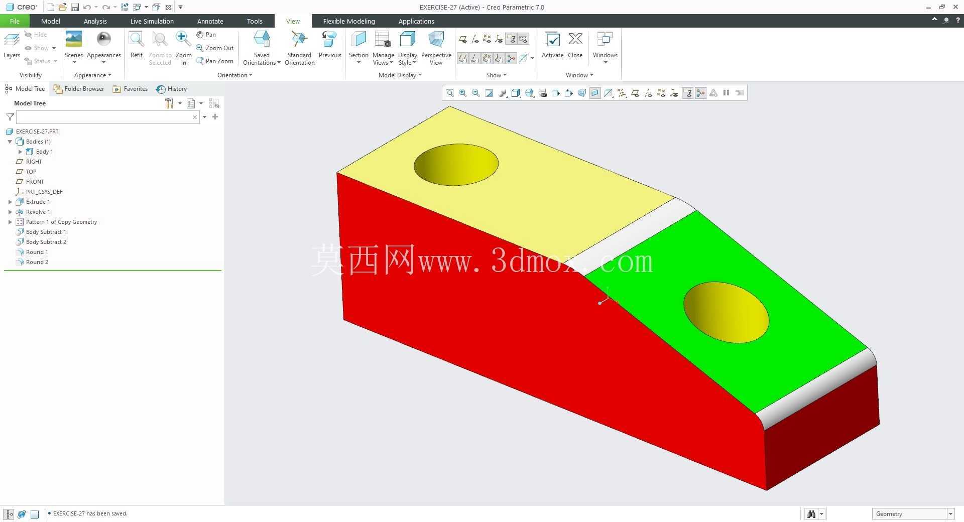�� Creo PTC ��ʵ�� 200 �� Modele 3D