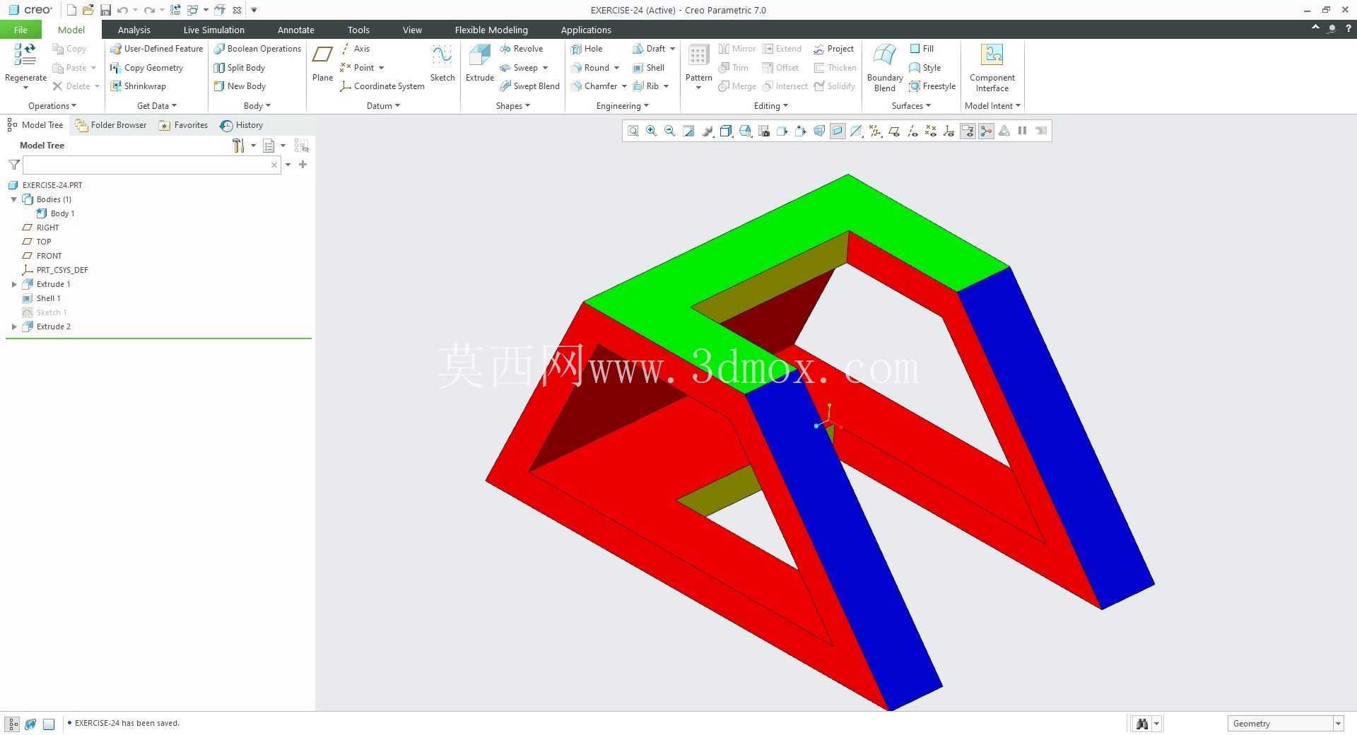 �� Creo PTC ��ʵ�� 200 �� Modele 3D