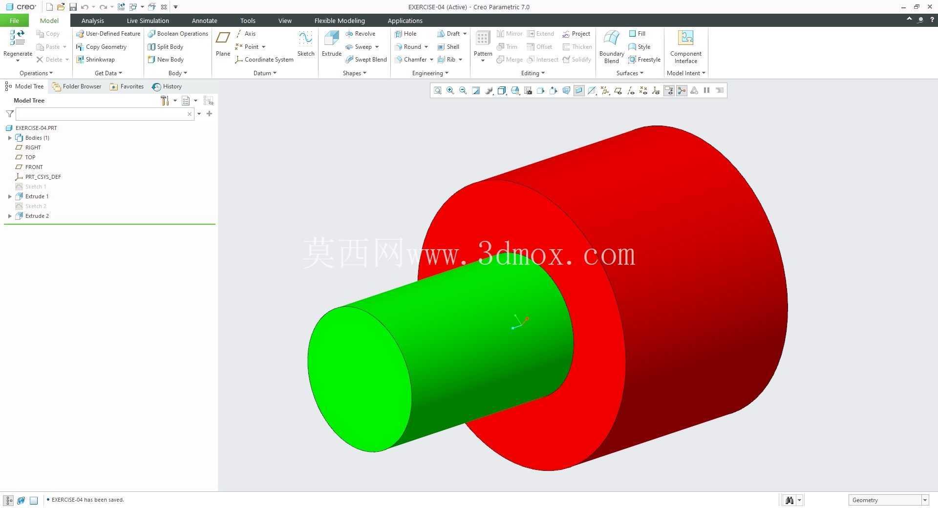 �� Creo PTC ��ʵ�� 200 �� Modele 3D