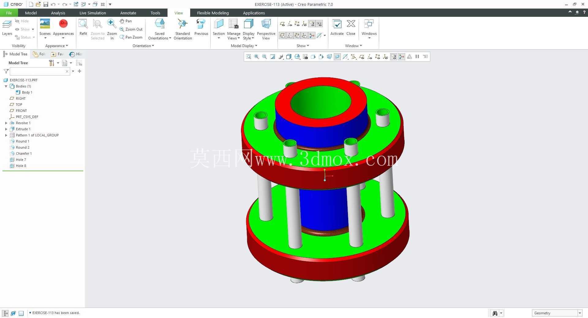 �� Creo PTC ��ʵ�� 200 �� Modele 3D