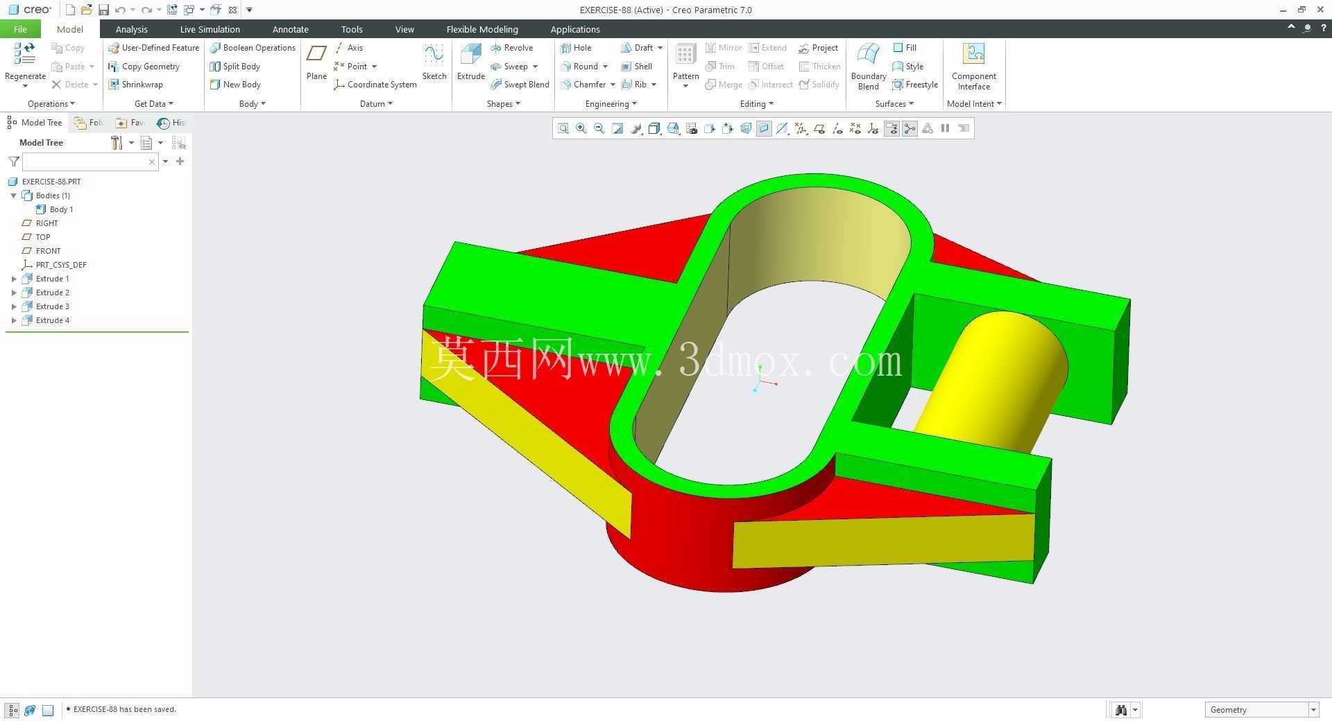 �� Creo PTC ��ʵ�� 200 �� Modele 3D