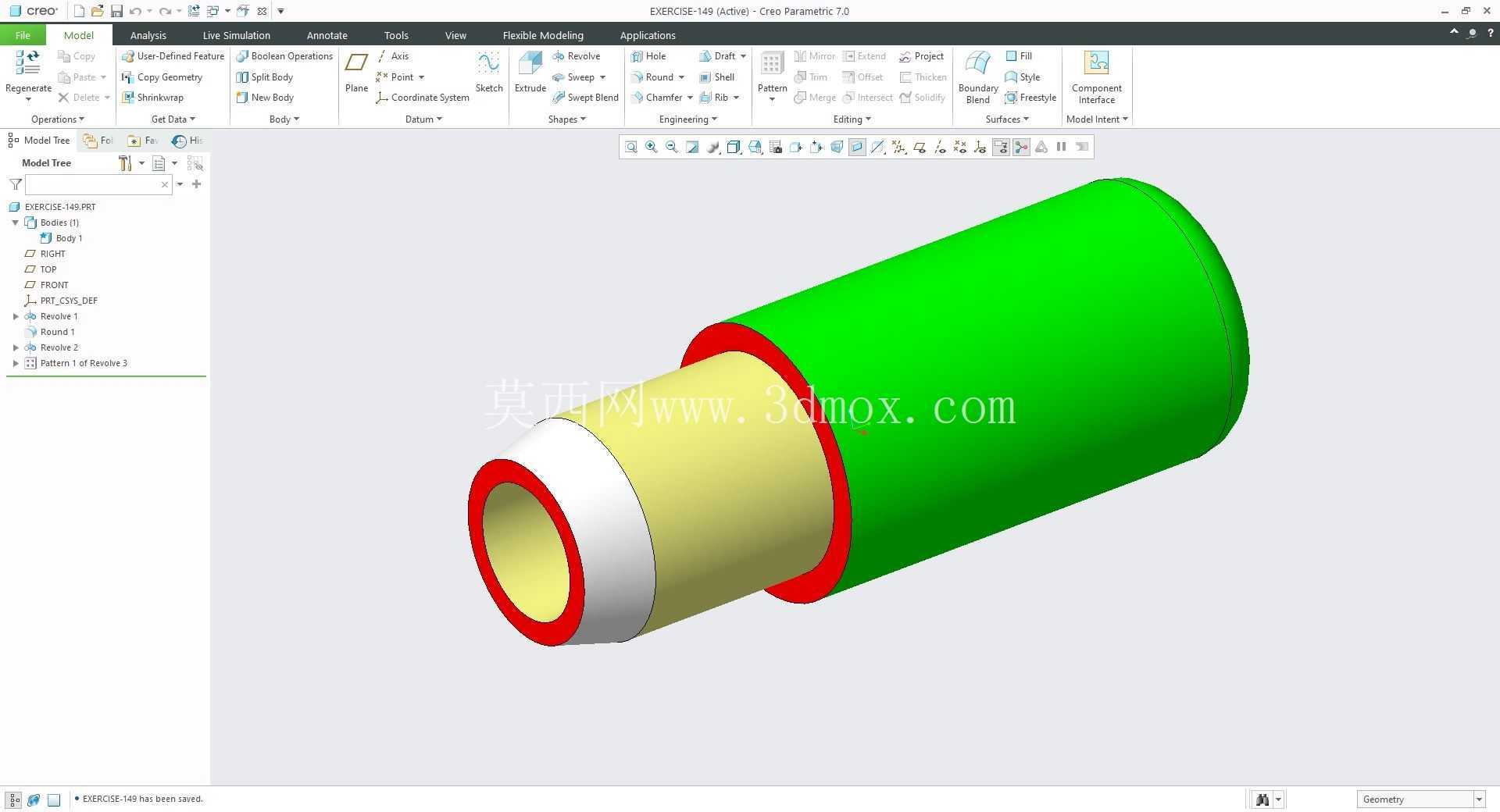 �� Creo PTC ��ʵ�� 200 �� Modele 3D