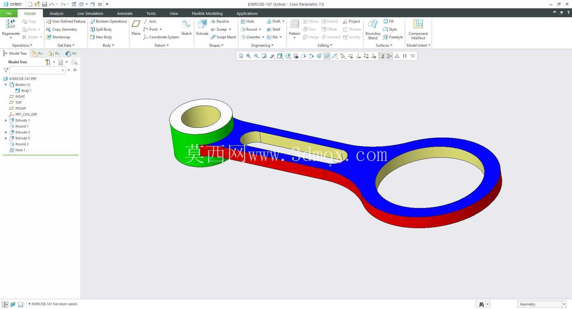 �� Creo PTC ��ʵ�� 200 �� Modele 3D